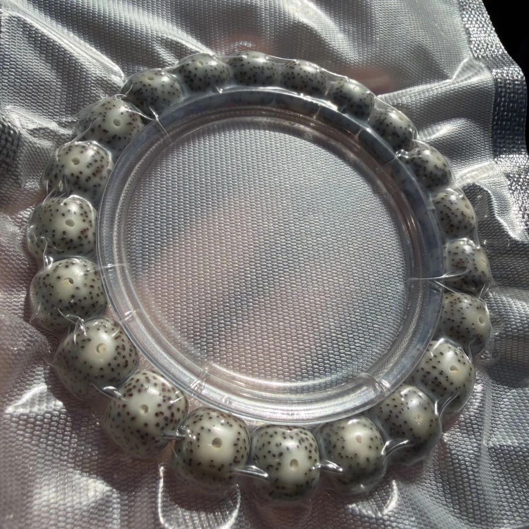 【曹掌柜精选】27 G68101-星月菩提糯冰单圈手串-尺寸10mm