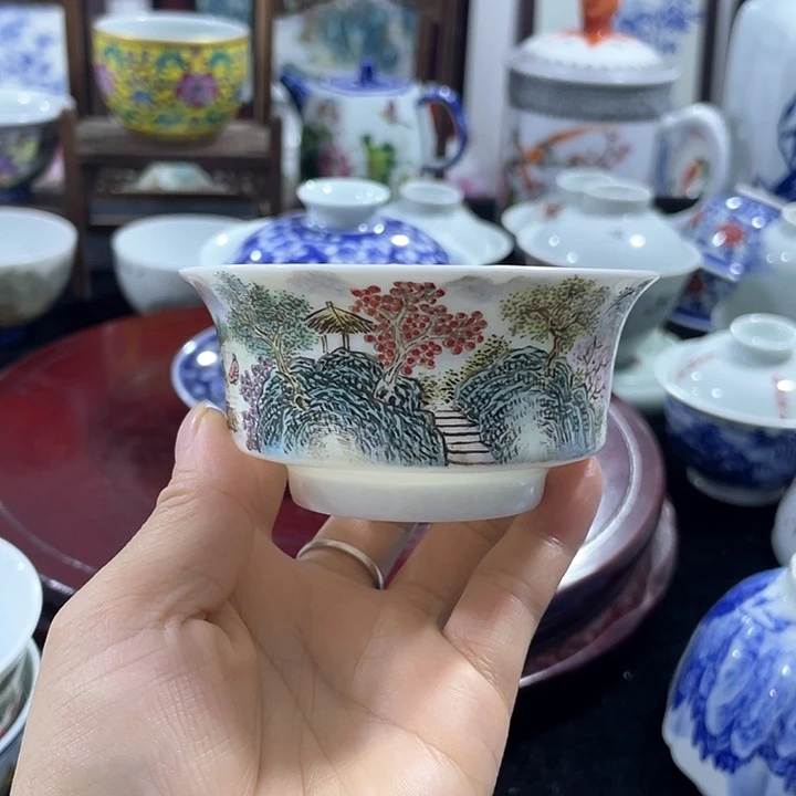 景德镇陶瓷手绘主人杯