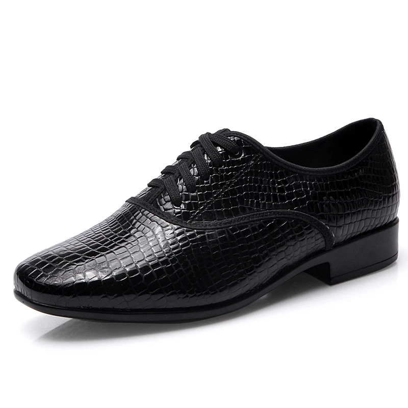 舞帕男式摩登舞鞋室外跳舞广场舞鞋男士真牛皮耐磨底交谊舞鞋