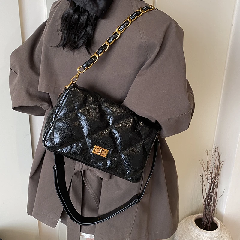 潮流百搭小香风链条包2025新款女包腋下包通勤包通勤女包