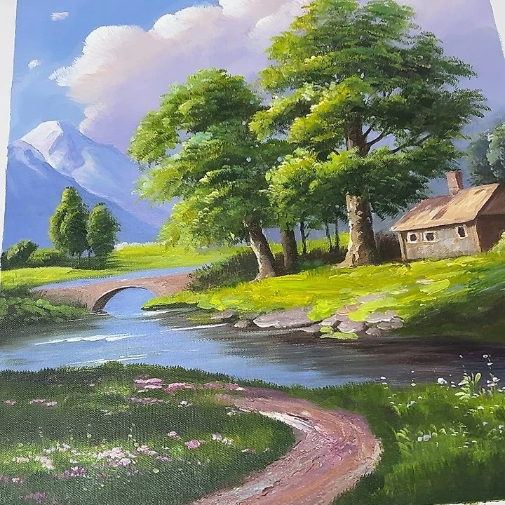 油画恭喜嘻嘻仔仔细细