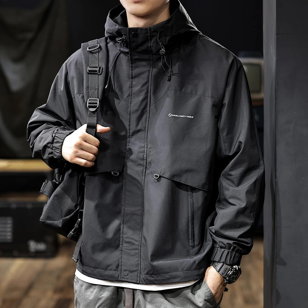 【香港立督&轻奢正品】美式潮牌防水冲锋衣外套男2025春季新款户