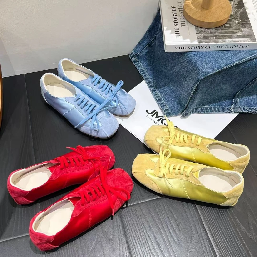 软底休闲风德训板鞋阿甘鞋2025春季新款复古百搭轻便时尚休闲板鞋