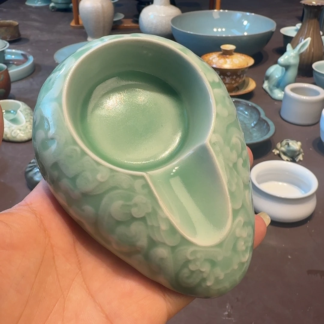 龙泉青瓷茶具微瑕