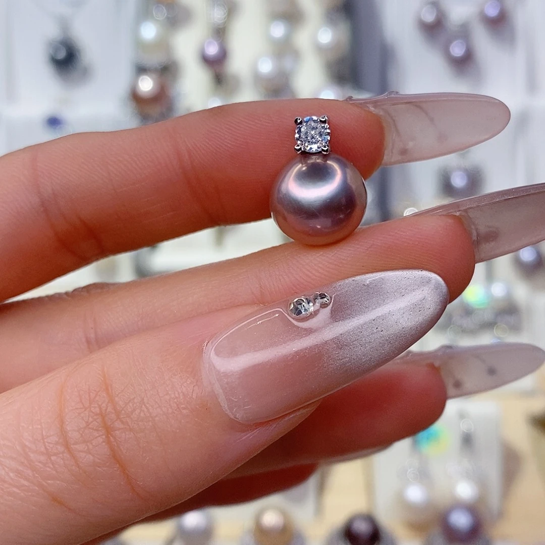 未镶嵌淡水珍珠吊坠(赠链)