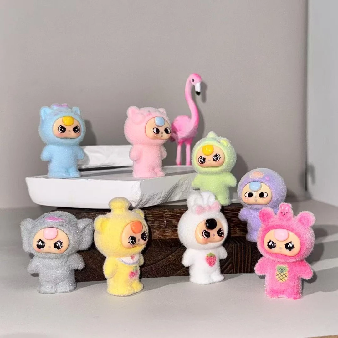 植绒恐龙小新 天线宝宝diy饰品可爱萌宠奶油树脂摆件萌粒