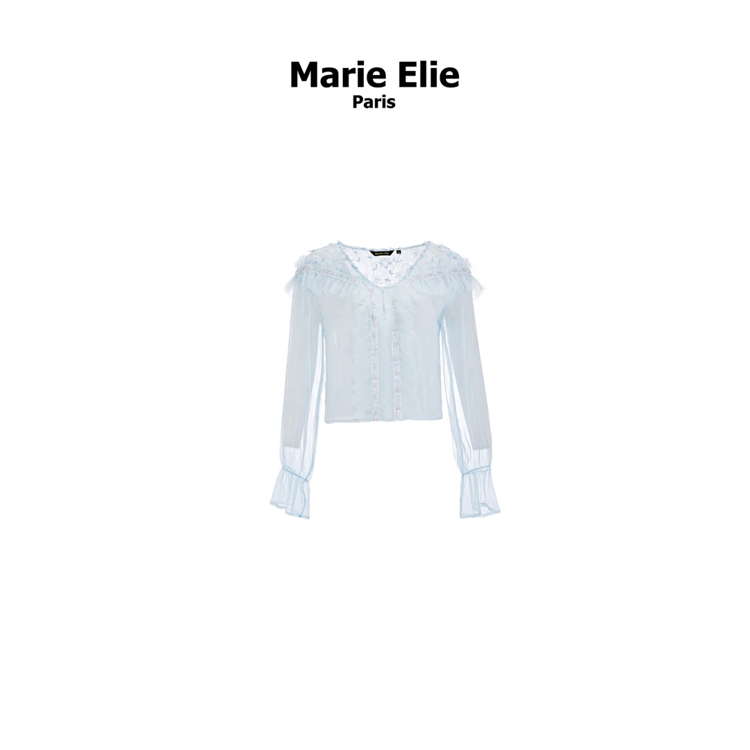 【ViVi蒋蒋专属】Marie Elie【蓝风烟花】春夏新款上衣EAE12D03950