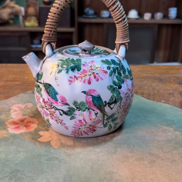 柴烧纯手工手绘陶瓷