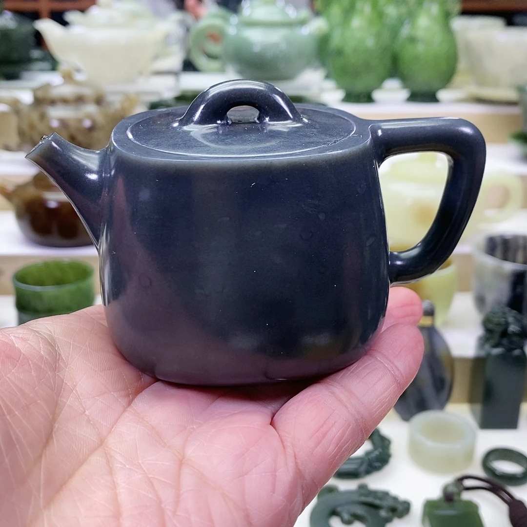 和田玉茶壶未镶嵌160ml
