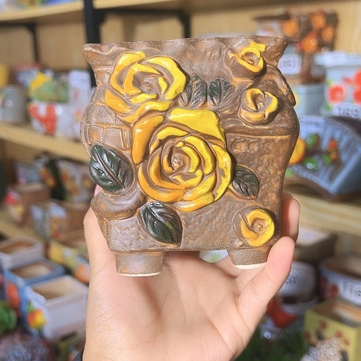 陶瓷多肉花盆满15包邮