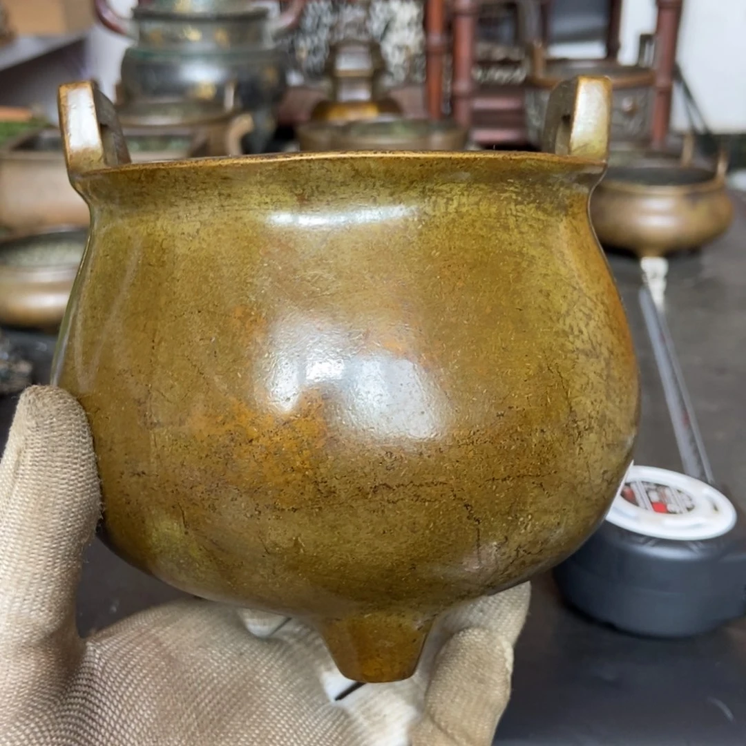 铜器工艺品摆件香炉摆件