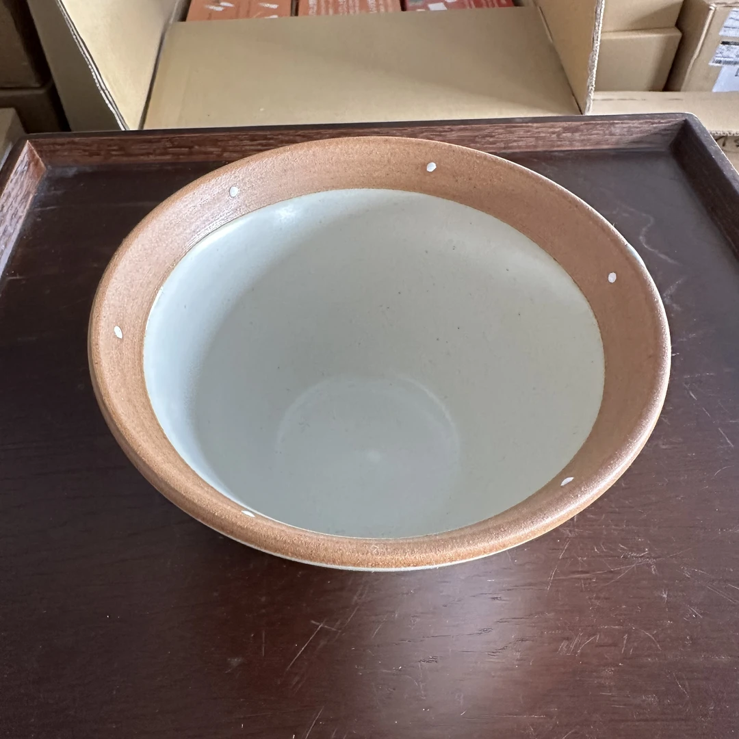 日本进口 市山 圆点斗笠碗