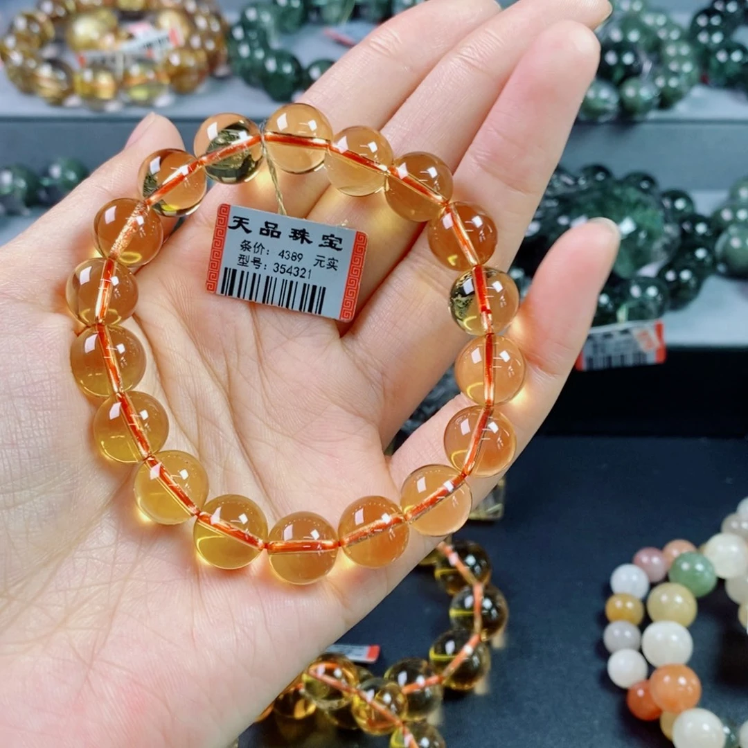 手链未镶嵌水晶黄水晶354321