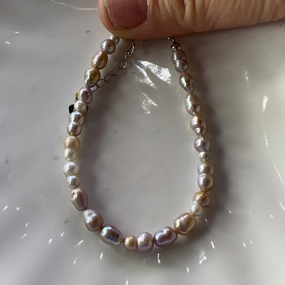 手绳合金淡水珍珠