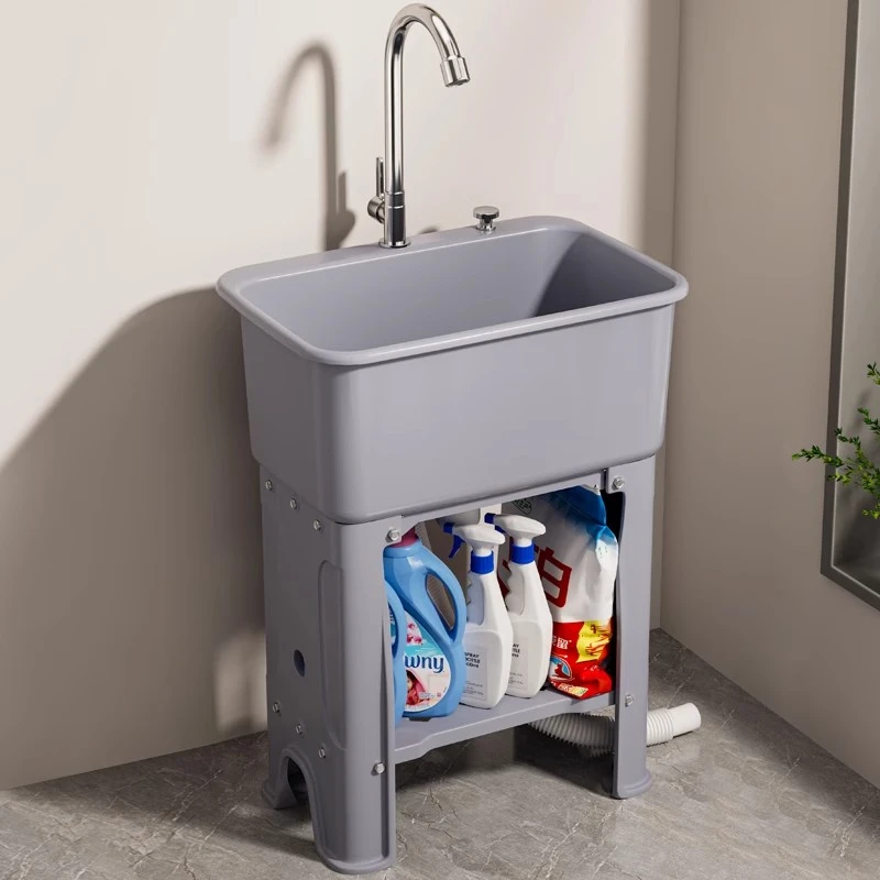 SHENFAN/申梵洗手池洗衣池室内外可移动塑料浴室阳台免安装洗漱台