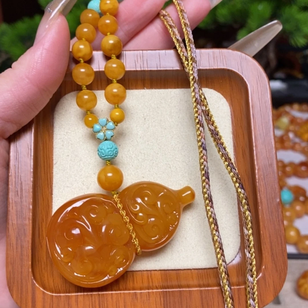 【闪购商品】蜜蜡颈饰未镶嵌项链