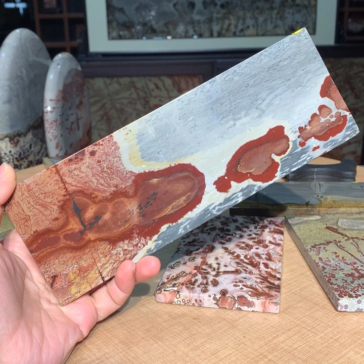 ，广西国画石摆件，收藏观赏