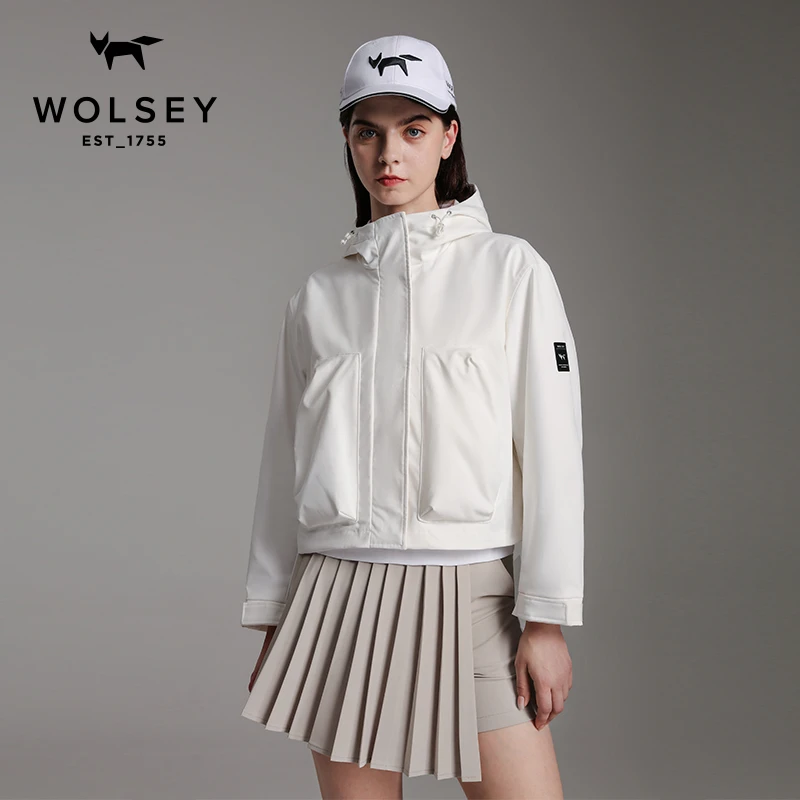 2025新款哈灵顿防水防油防污连帽拉链休闲夹克外套抗撕裂春秋