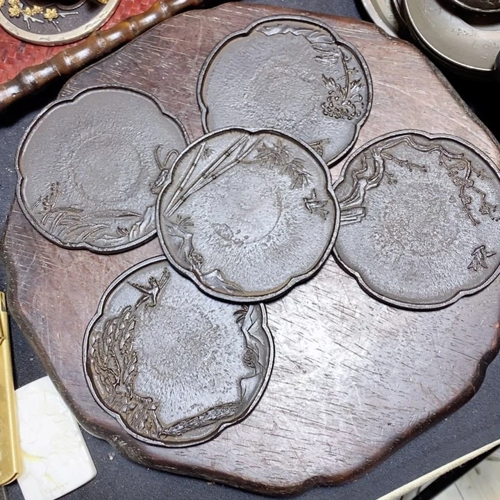 蜜安罐瓷香炉锡茶则颠**白