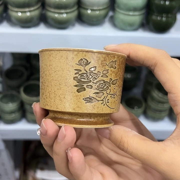 龙泉云间青瓷小米茶器