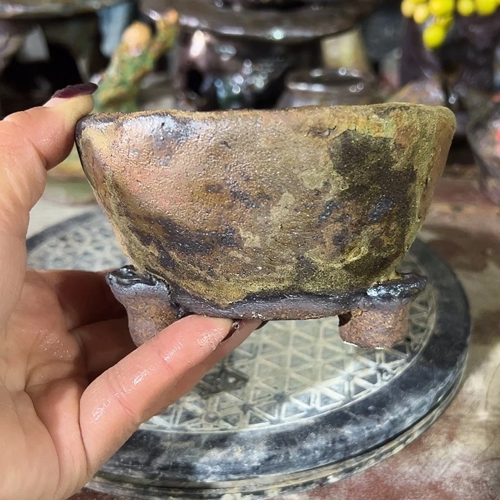 01新店福利手工粗陶高温花盆