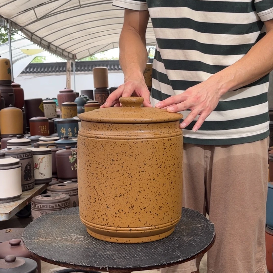 紫砂茶叶罐10-12 饼茶叶罐