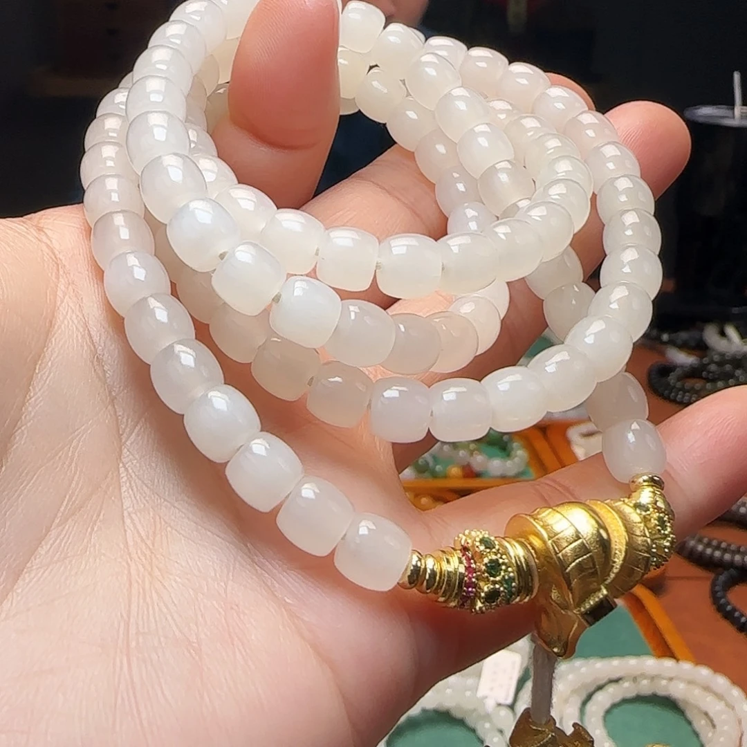 和田玉未镶嵌手链