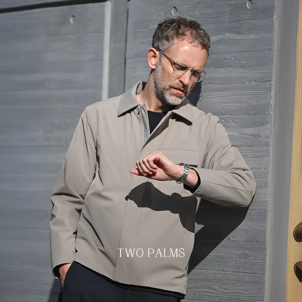 TWO PALMS 日企CORDURA透气耐磨 商务休闲翻领夹克男士外套春秋款