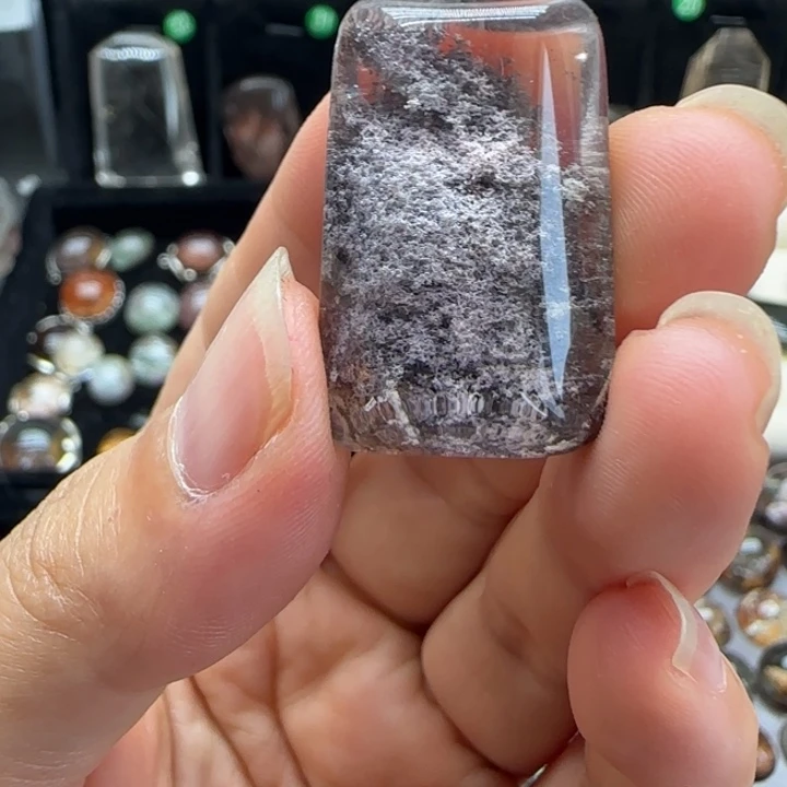 饭***妈无非金属纯天然水晶吊坠1