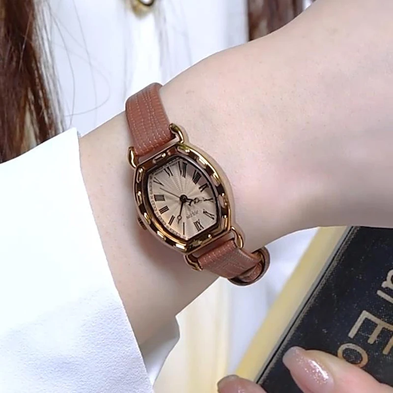 聚利时手表初高中学生防水女表复古正品时尚544优雅罗马刻度女士