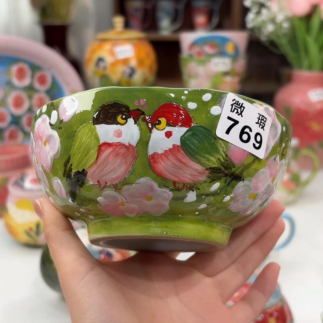 景德镇手绘高温釉下彩陶瓷茶具