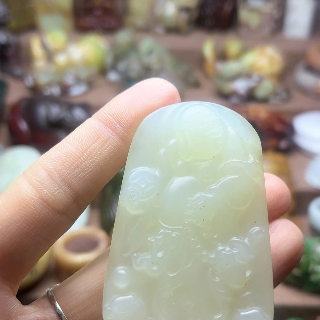 白玉菩提吊坠165。。