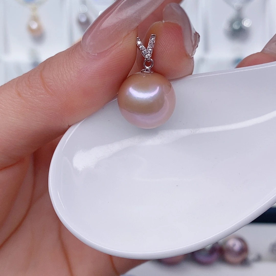 吊坠(赠链)银S925镶嵌淡水珍珠