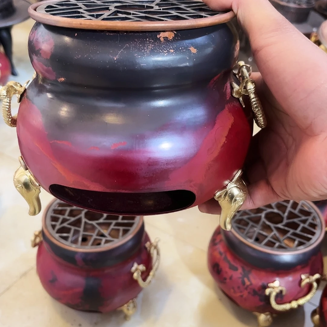 紫铜葫芦lu'zi手工锻打工艺