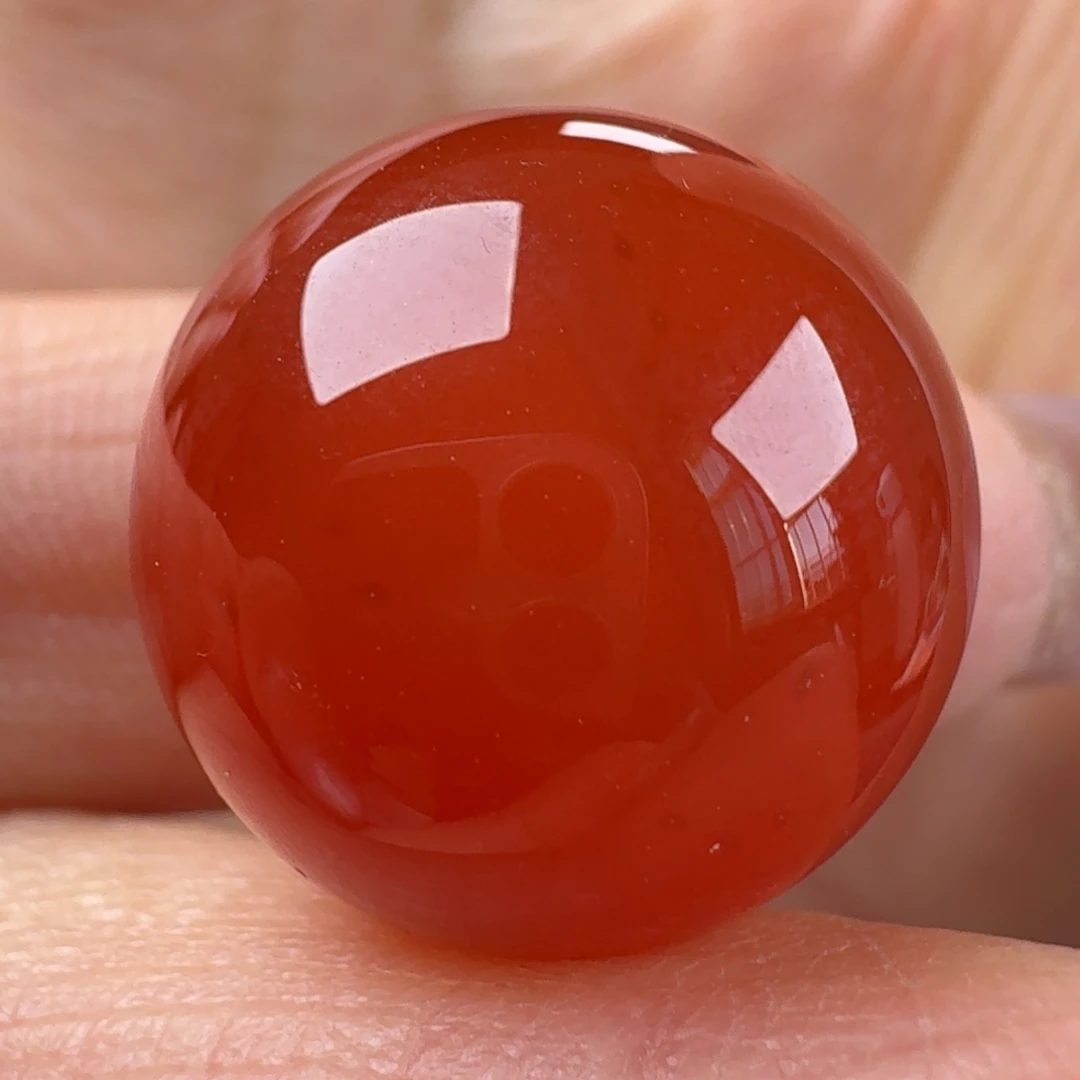 南红玛瑙未镶嵌圆珠18.5