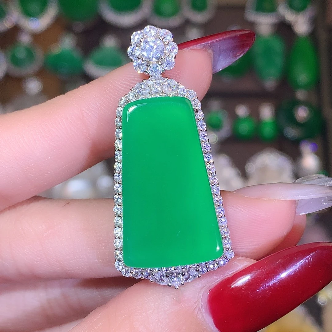 玛瑙/玉髓银S925镶嵌颈饰