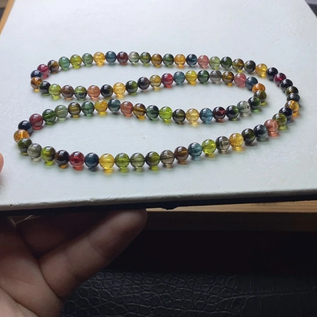 碧玺未镶嵌碧玺手链