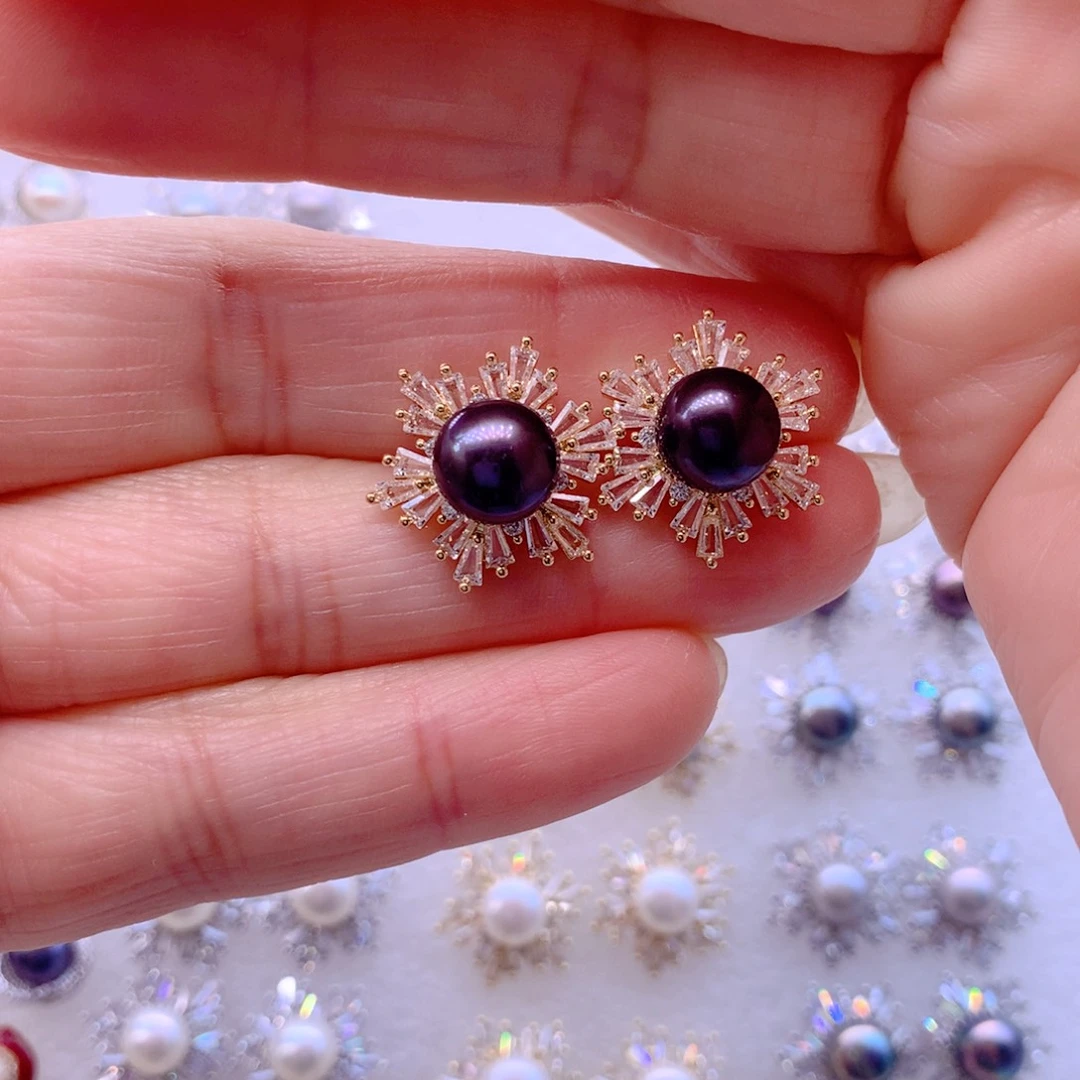 耳饰淡水珍珠合金