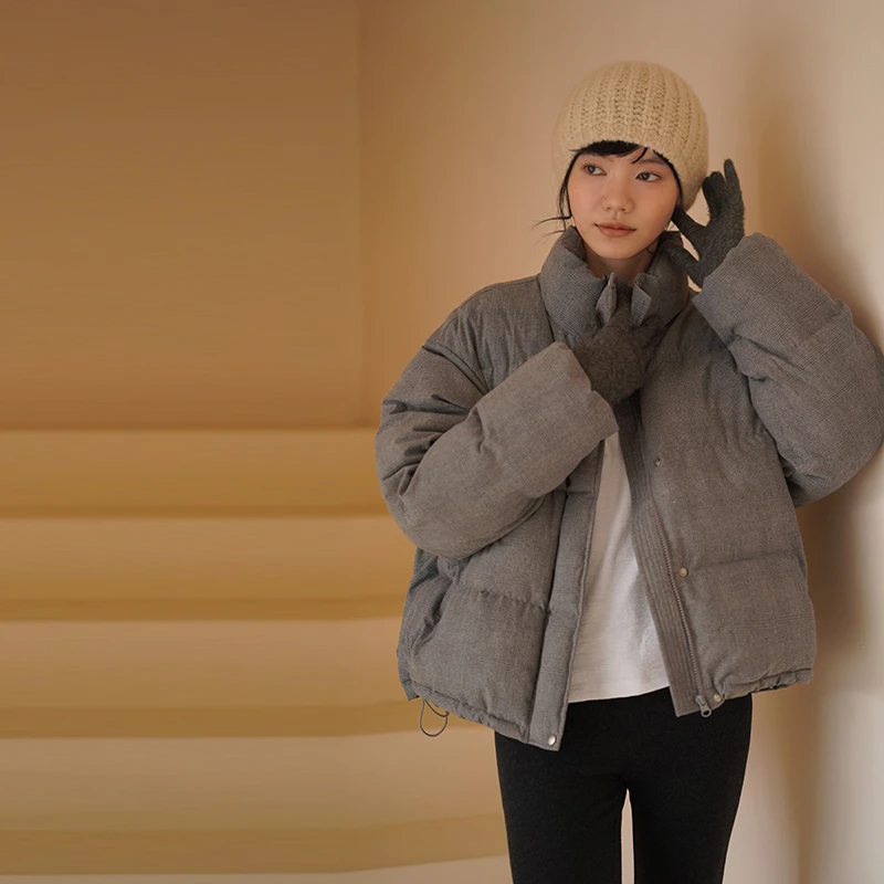 【女装优选QC】哈齿小姐外套加厚保暖小个子短款棉服20ZZ2411977W