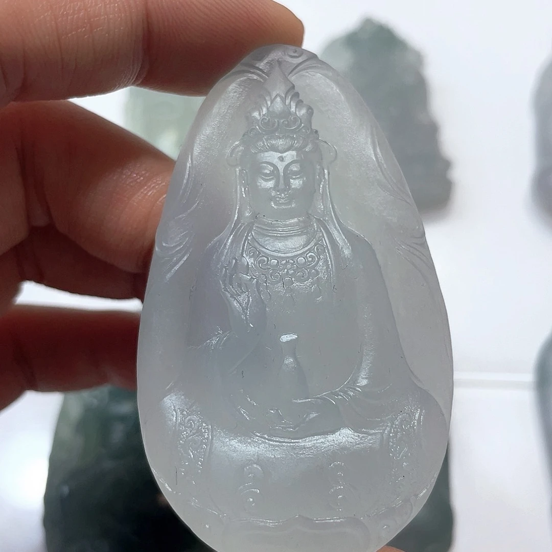 定制翡翠未镶嵌毛货