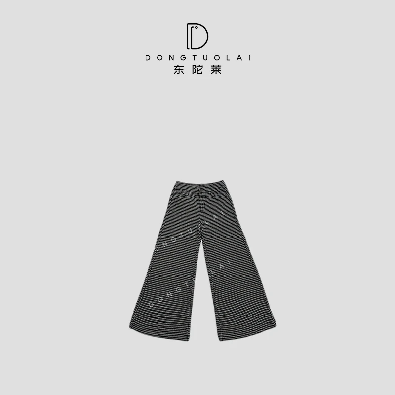 《荔枝裤》裤子轻奢直筒时尚休闲百搭阔腿设计师松紧腰秋冬