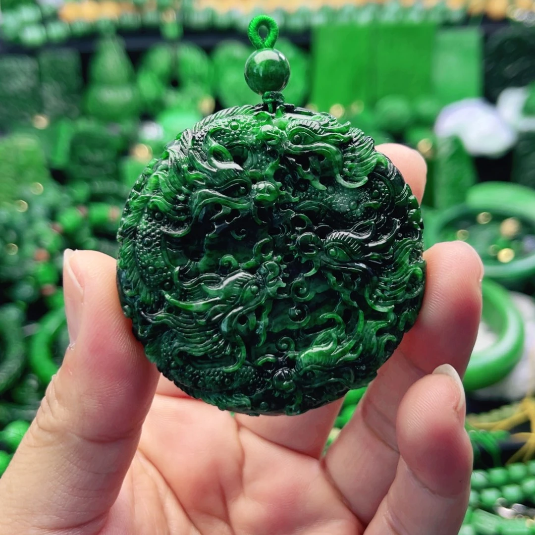 翡翠未镶嵌颈饰吊坠