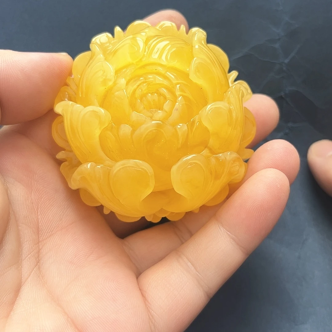 裸石琥珀未镶嵌吊坠