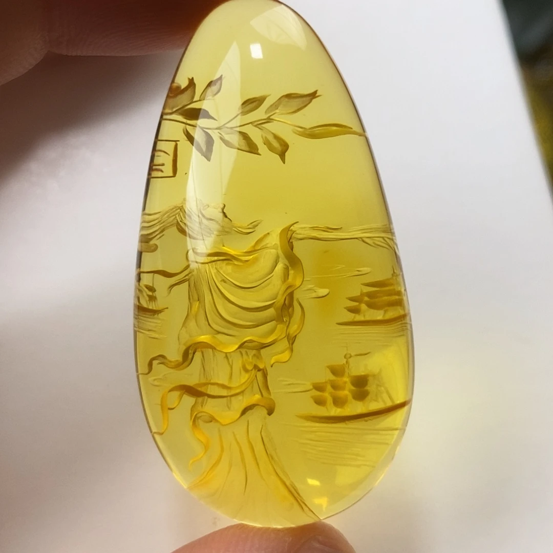 金珀未镶嵌吊坠(不含链)