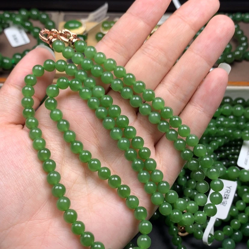 【闪购商品】颈饰未镶嵌和田玉（碧玉）何*美6m