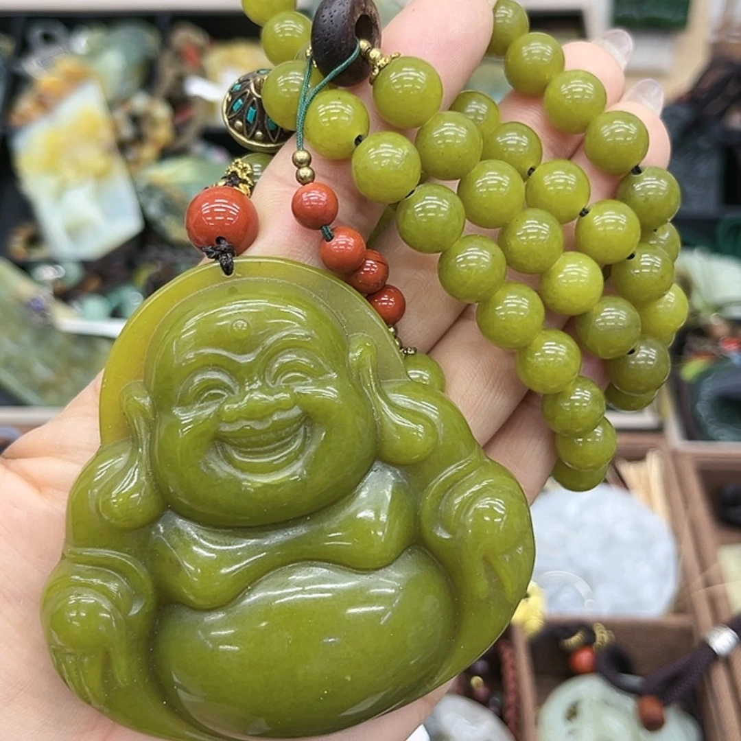 【闪购商品】蛇纹石玉未镶嵌颈饰?**爱