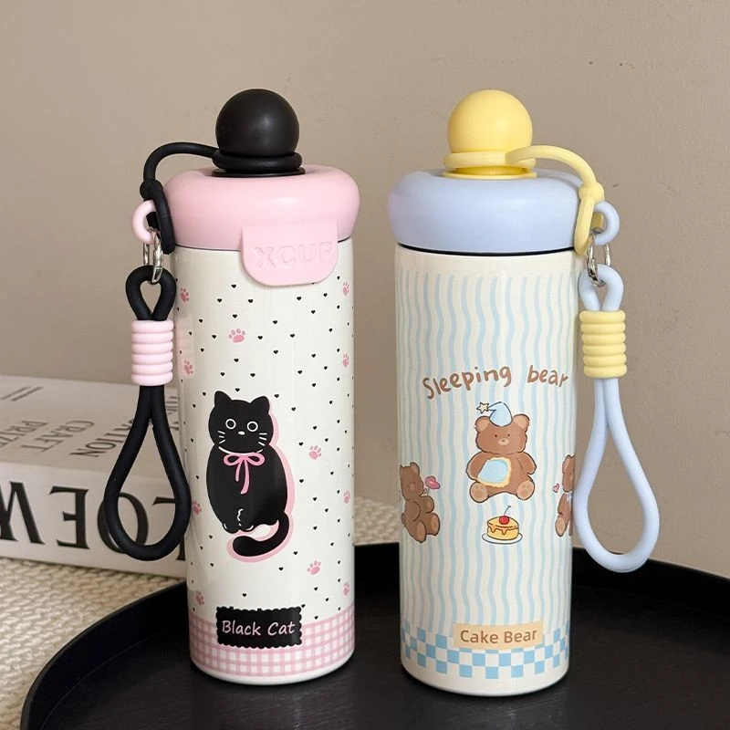 新款316不锈钢底保温水杯吸管大容量学生杯咖啡杯高颜值保温杯ACL