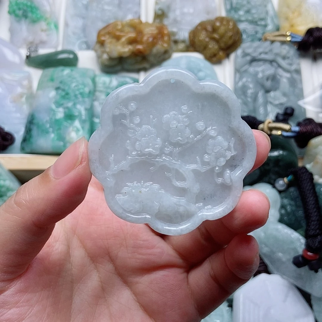 翡翠未镶嵌吊坠(不含链)翡翠