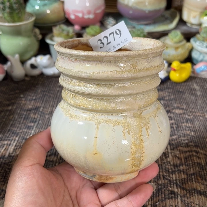 口8 手工花盆满30包邮