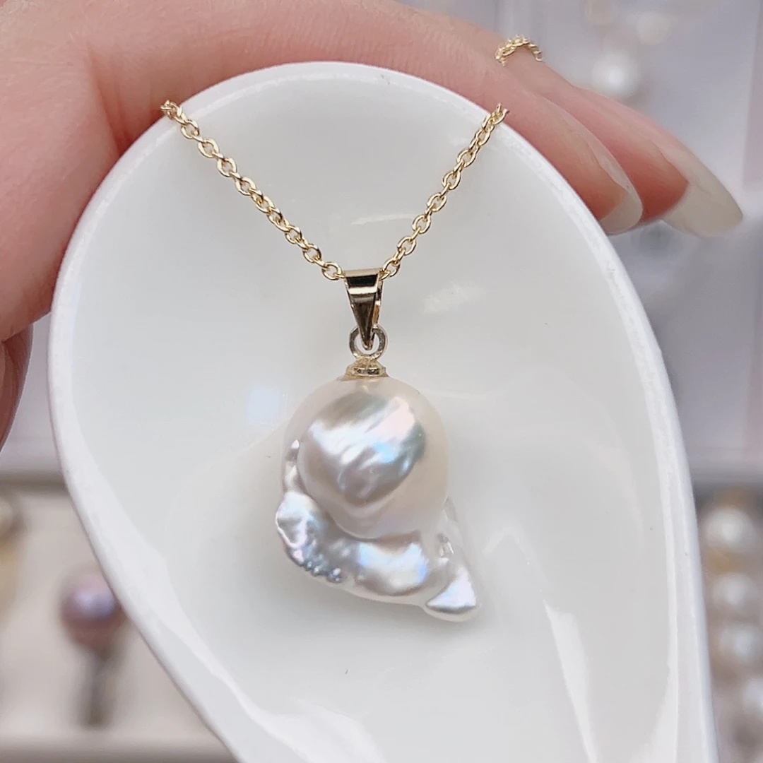 未镶嵌淡水珍珠吊坠(赠链)